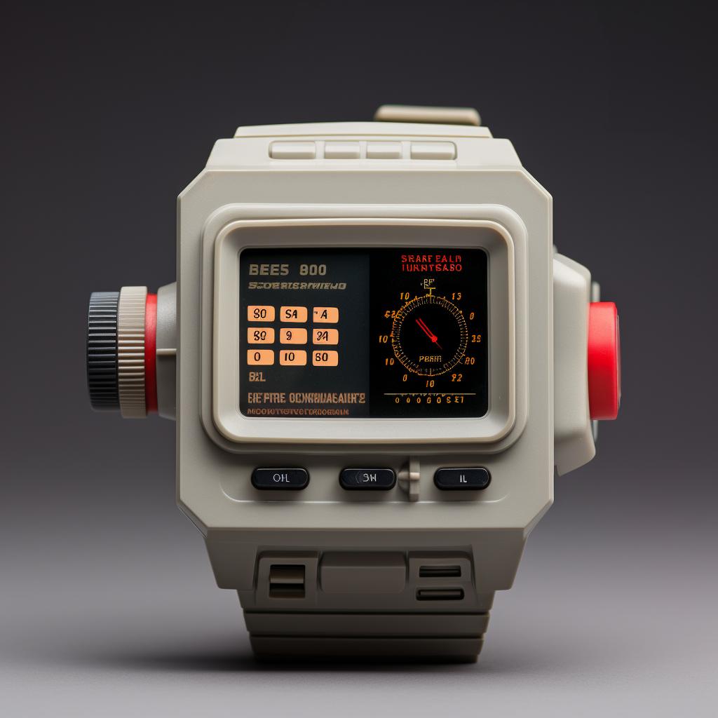 Analog futuristic watch