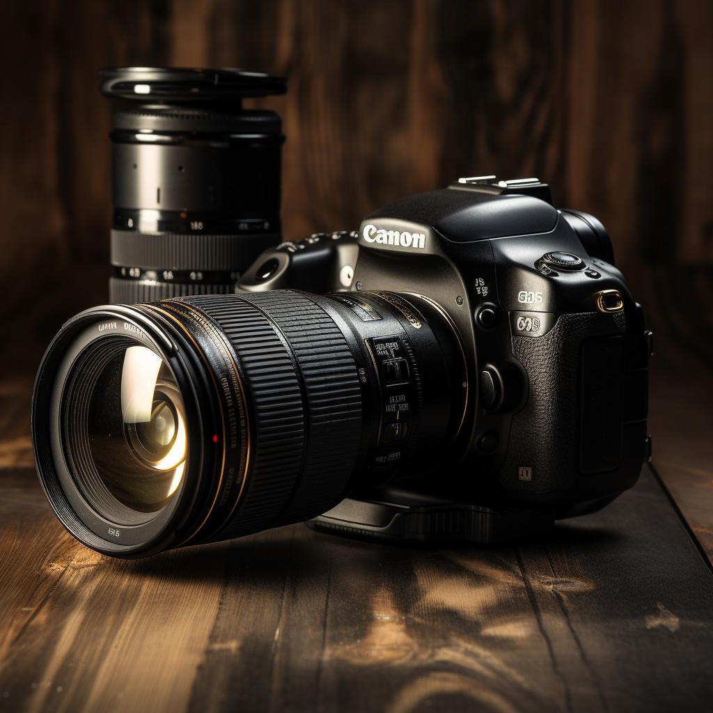 Canon camera with a lens