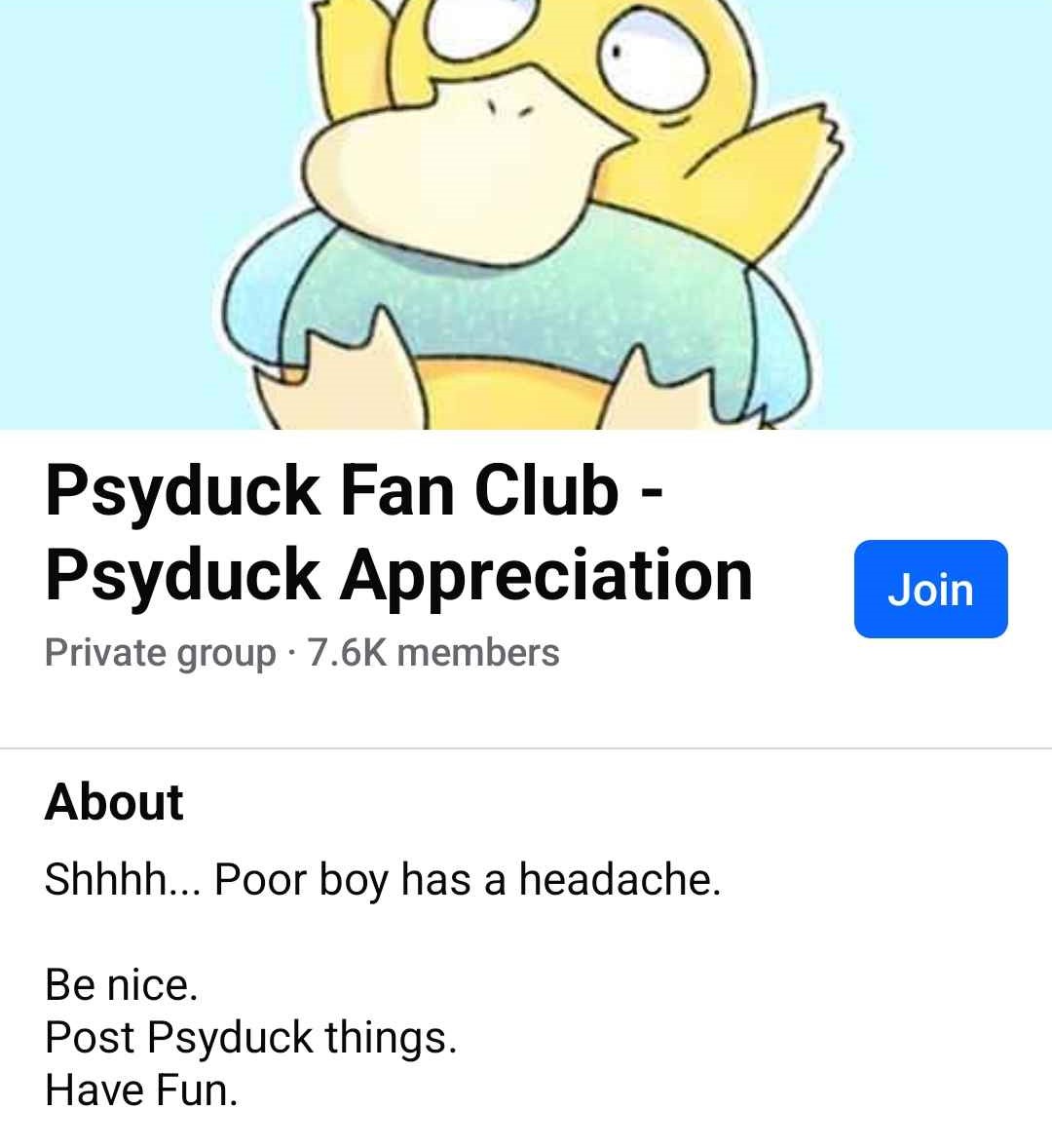 Psyduck Fan Club